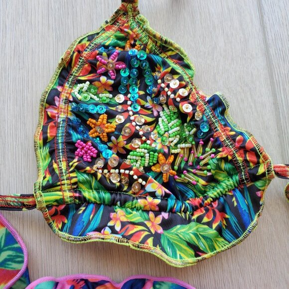 Floridita Bling Beaded Matching Bikini Set - Picture 4 of 8
